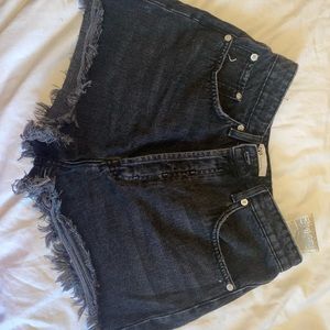 Black Zara denim shorts